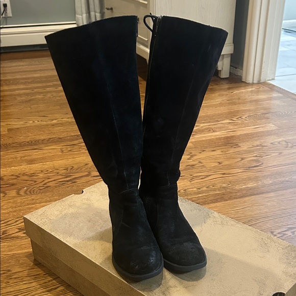 Born Shoes - Born Black wide shaft tall boots